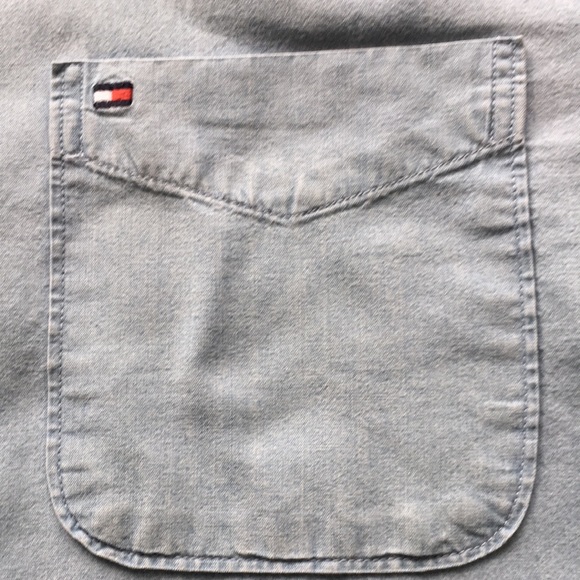 Tommy Hilfiger Indigo Custom Fit Button Down Size Large - Picture 7 of 10